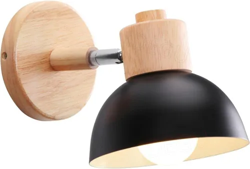 Miniatura 14 de Adjustable Scandinavian Wall Lamp E27 Lighting Fixture Retro Industrial Style for Bedroom Living Room Hallway(Amarillo,1 Pieza)