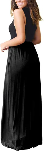 Miniatura 3 de MOLERANI - Vestidos largos, informales y con bolsillos para mujer, holgados, sencillos