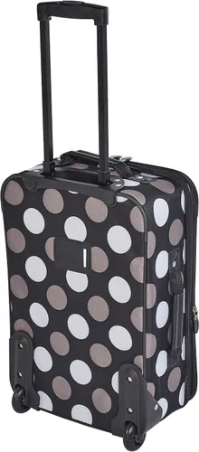 Miniatura 2 de Rockland, juego de equipaje de dos piezas, negro, (New Black Dot)), F102-NEWBLKDOT