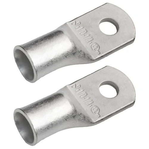 Miniatura 90 de SELTERM 5 piezas terminales de cable de cobre estañado 1/0 AWG perno de 1/2", extremos de cable de batería, terminales de anillo, conectores
