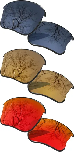 Miniatura 30 de ToughAsNails Juego de 3 lentes polarizadas de repuesto para Oakley Flak Jacket XLJ Pack