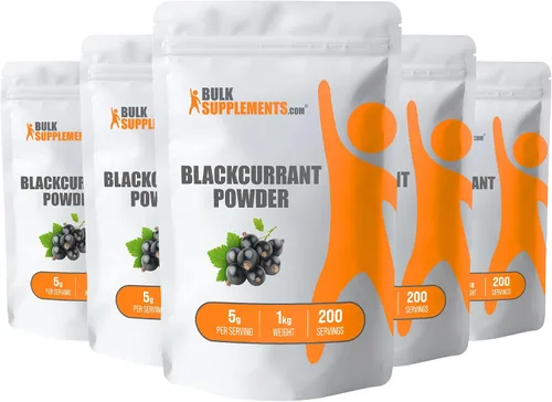 Miniatura 8 de BulkSupplements. com Grosella negra en polvo, suplemento de grosella negra, suplemento superalimentario, secado al aire y sin gluten, 0.18 oz por