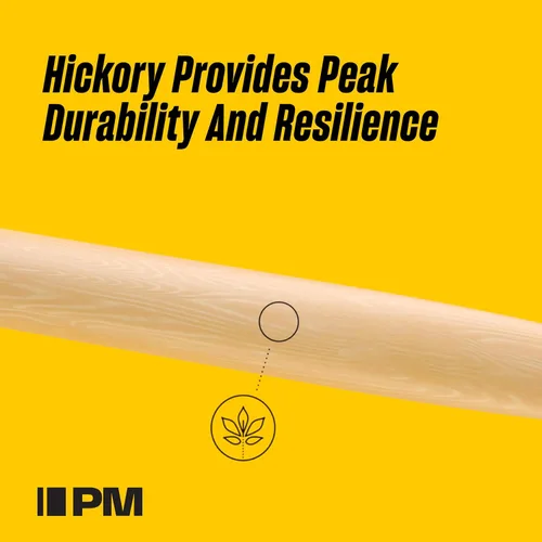 Miniatura 3 de ProMark Baquetas de tambor 5A - Baquetas clásicas de nogal 5A con punta de madera ovalada - Accesorios para bateristas - Juego de 4