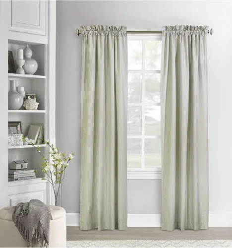 Miniatura 7 de Loft Living Par de paneles de cortina para ventana de doble poste de 40 x 54 pulgadas, color burdeos
