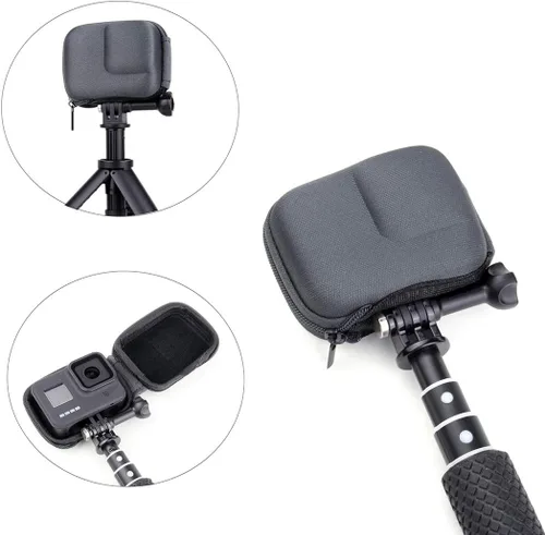 Miniatura 2 de SOONSUN Mini estuche de transporte duro para GoPro Hero 8 Negro, estuche compacto de almacenamiento de EVA protector de viaje