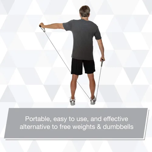Miniatura 4 de THERABAND Tubería profesional de la resistencia del látex con las asas para el ejercicio de la parte superior del cuerpo, la rehabilitación