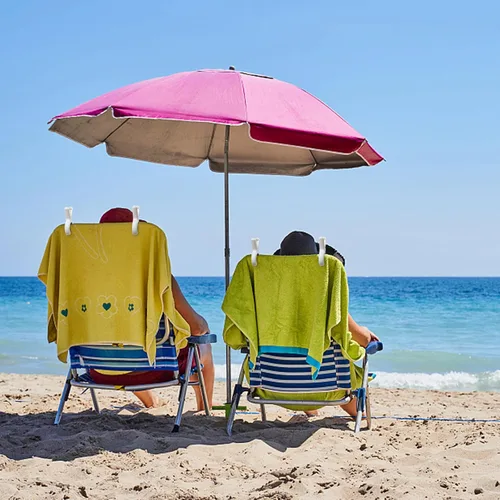 Miniatura 8 de Paquete de 24 clips para toallas de playa con fuertes resortes antioxidantes, clips de toalla resistentes, alfileres de plástico para ropa