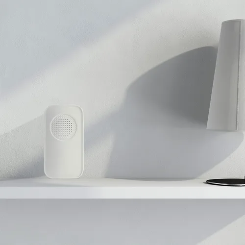 Miniatura 9 de Newhouse Hardware WCMB - Kit de timbre inalámbrico con batería blanca Timbre de puerta funciona con pilas, timbre de timbre para aula, hogar
