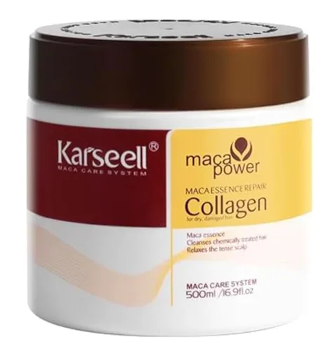 Reparación profunda acondicionador aceite de argán colágeno mascarilla para el cabello Esencia para el cabello con colágeno seco dañado para todo