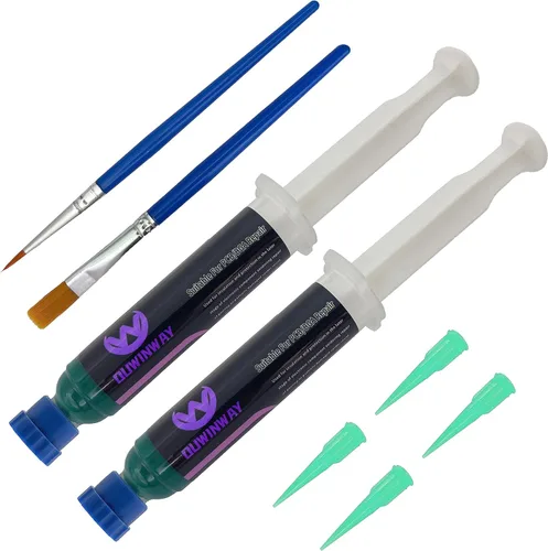 Paquete de 2 Tinta de Máscara de Soldadura UV, Tinta de Máscara de Soldadura de Curado UV, Tinta de Máscara de Soldadura UV, Tinta de Máscara de