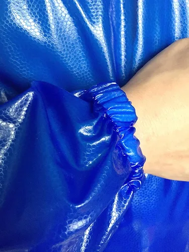 Miniatura 7 de SUJAN Traje Antisalpicaduras Delantal Impermeable Resistente a Químicos, Mono de PVC de Manga Larga Azul real
