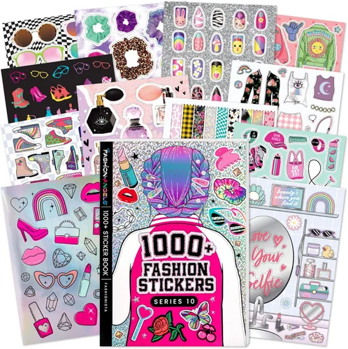 Miniatura 16 de Fashion Angels Más de 1,000 cuadernos de calcomanías Bloom, incluye divertidas y coloridas calcomanías de flores para manualidades, ideal