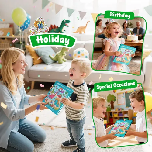 Miniatura 7 de JoyCat Libros para colorear con pintura de agua para niños pequeños, juegos de pintura acuarela para niños de 3-5 4-8 años, juguete de manualidades