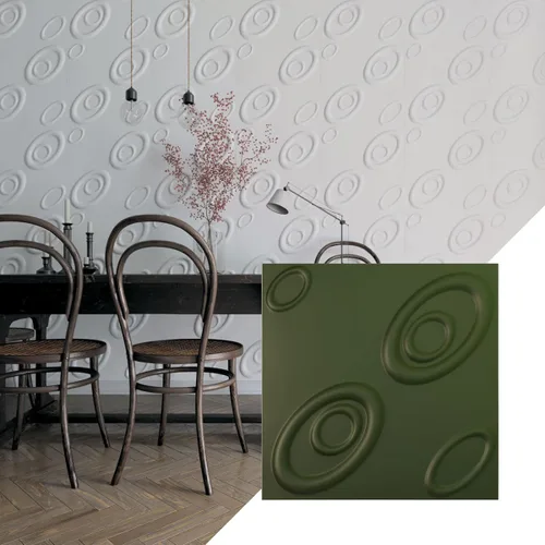 Miniatura 15 de Ekena Millwork WP20X20MAWH 19 5/8 pulgadas de ancho x 19 5/8 pulgadas de alto Maria EnduraWall Decorativo 3D Panel de pared cubre 2.67 pies cuadrados