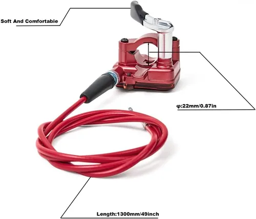 Miniatura 2 de PUCKY Nuevo ensamblaje de manija de acelerador con cable de aceleración de pulgar de 7/8 pulgada y 22 mm para ATV Quad Go Kart TaoTao Pit Bike
