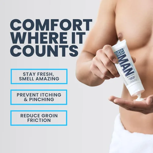 Miniatura 4 de Super Fresh Desodorante de bola para hombres – Protección en polvo Previene partes adhesivas y olores del hombre Sin talco, sin parabenos, sin