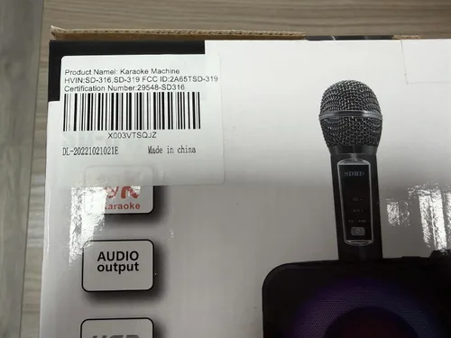 Miniatura 8 de Máquina de karaoke para adultos y niños con 2 micrófonos inalámbricos UHF, sistema de altavoces Bluetooth portátil PA con luces LED de fiesta