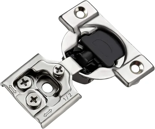 Miniatura 6 de ANGSTROM Paquete de 2 bisagras de gabinete con marco frontal, cierre suave de 105 grados, ajustable en 3D (superposición de 1 pulgada)