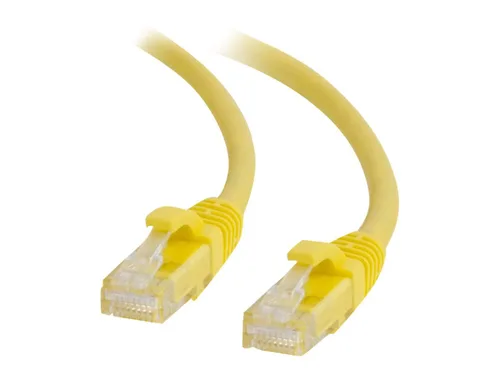 Miniatura 104 de C2G/Cables to Go 27872 Cable de red Ethernet cruzado Cat6 sin blindaje (UTP) sin enganche, amarillo (2,13 metros/7 pies)