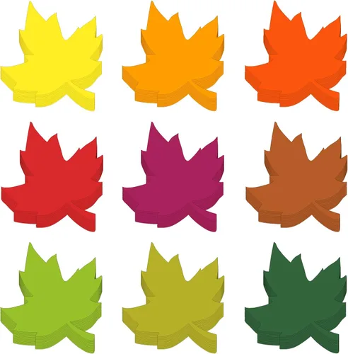 Geyee Juego de 108 tableros de anuncios cristianos de hojas de otoño para Acción de Gracias, hojas religiosas de arce, troqueladas para