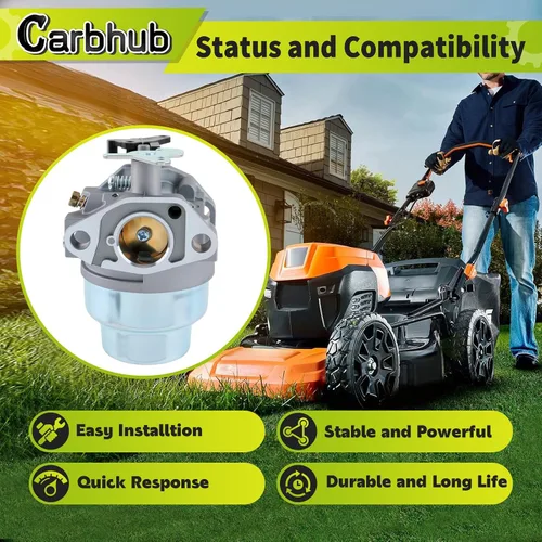 Miniatura 2 de Carbhub Carburador GCV160 para Honda GCV160 GCV160A GCV160LA GCV160LE HRB216 HRS216 HRT216 HRZ216 Reemplaza 16100-ZM0-804 16100-ZM0-802