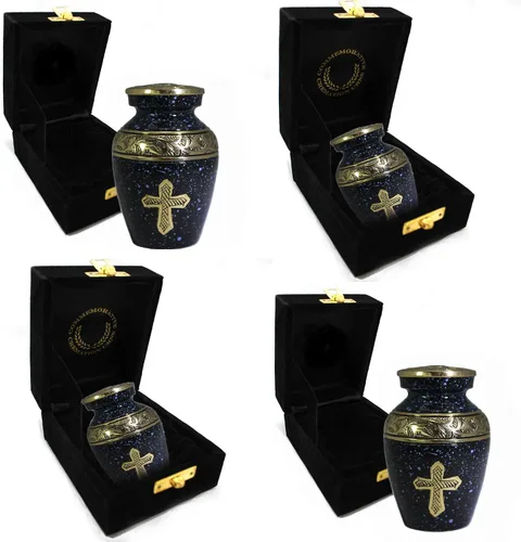 Miniatura 18 de Aurora Borealis Urna de cremación para cenizas para adultos, hombres y mujeres, Urnas de cremación personalizadas para cenizas humanas, urnas