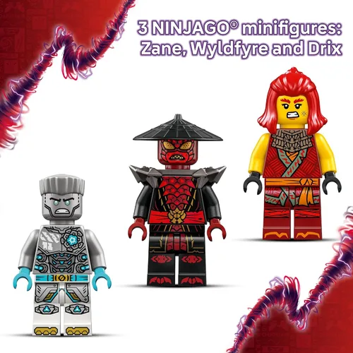 Miniatura 4 de LEGO NINJAGO Conjunto de construcción de juguete de traje de batalla de Zane - Juguetes de construcción para juegos de rol para niños, niños