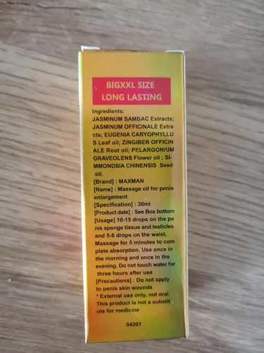 Miniatura 3 de Aceite esencial de masaje para hombres para sexo -Mejora sexual Crema de erección Aceite de crecimiento del pene más largo más grueso Energía Masaje
