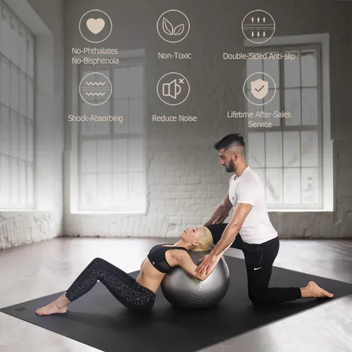 Miniatura 5 de GXMMAT Large Yoga Mat 12'x6'/10'x6'/6'x8'(7mm), Extra Thick Workout Mats for Home Gym Flooring, Ultra Comfortable Non-Slip Quick Resilient Barefoot