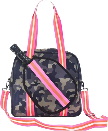 Miniatura 8 de Bolsa deportiva de pickleball con soporte para raqueta, neopreno, correa de hombro ajustable