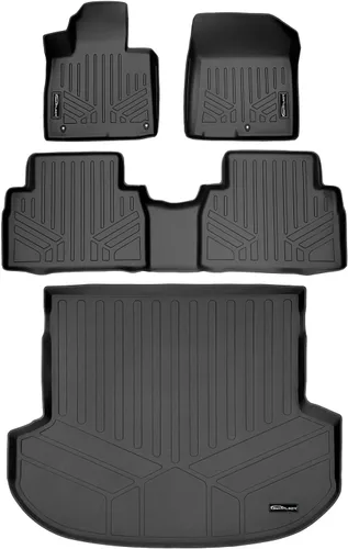 Miniatura 18 de MAXLINER - Tapete de suelo para todo tipo de clima para Hyundai Santa Fe 2013-2018 Negro