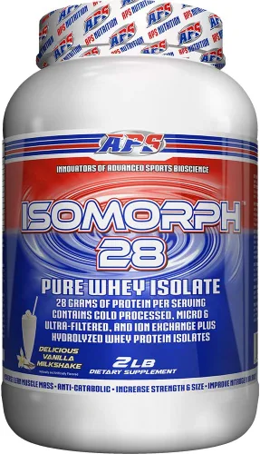 Miniatura 21 de APS Nutrition Isomorph 28 Proteína en polvo Aislado de suero puro Aislados prensados en frío, ultrafiltrados e intercambio iónico 0.99 oz