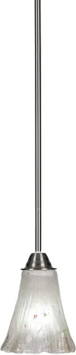 Miniatura 113 de Toltec Lighting Paramount - Mini colgante de 1 luz en acabado negro mate con cristal de arte perla de 7 pulgadas y estilo negro