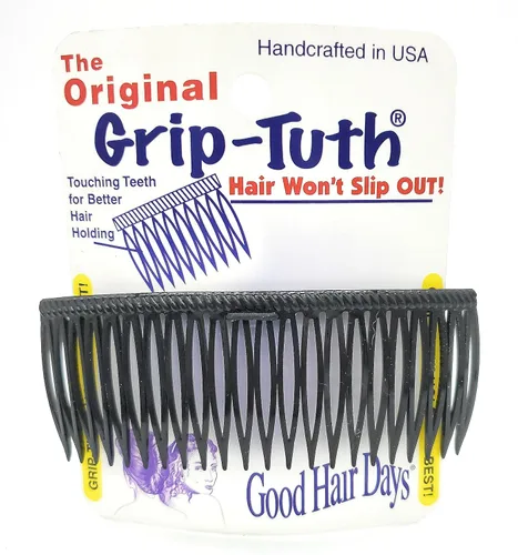 Good Hair Days Grip‑Tuth Frenchy - Peine lateral de 4 pulgadas para todo tipo de cabello, herramienta de peinado decorativa, joyería y accesorio