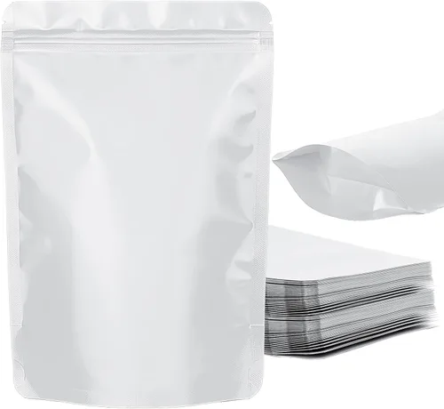 Miniatura 12 de Paquete de 100 bolsas resellables de pie, a prueba de olores, bolsas de papel de aluminio sellables para embalaje (negro, 3.5 x 5.1 pulgadas)