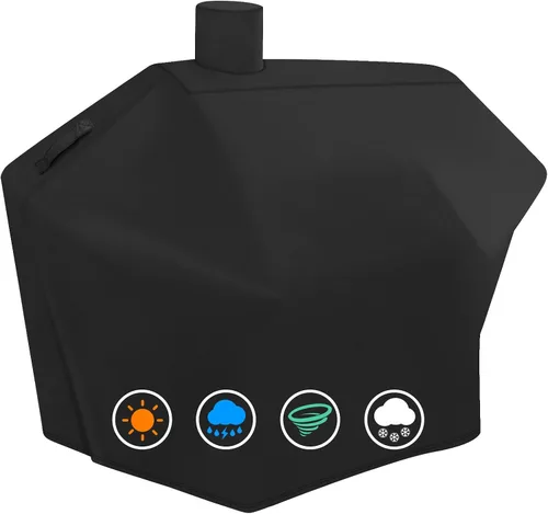 Miniatura 10 de Cubierta resistente para parrilla para ahumador Bradley Smoker 990025, impermeable, eléctrica, para ahumador digital de 4 estantes, resistente al