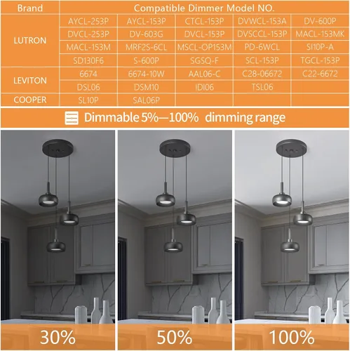 Miniatura 5 de Modernas lámparas colgantes negras para isla de cocina, mini cúpula, lámpara colgante para dormitorio, sala de estar, comedor, bar (3 luces)