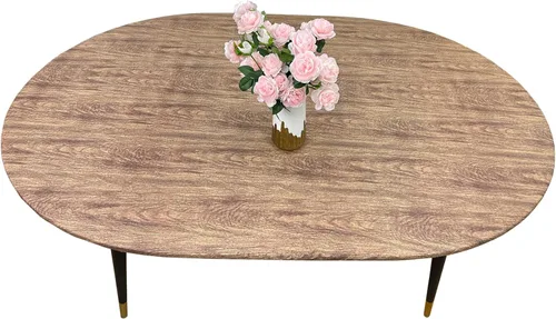 Miniatura 30 de LIBERECOO - Mantel redondo ajustado de vinilo con reverso de franela, borde elástico, impermeable, resistente a las manchas y fácil de limpiar