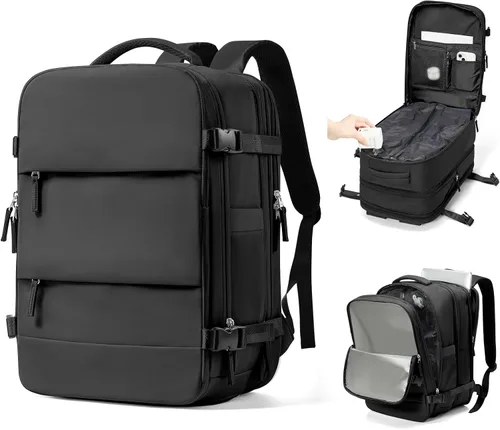 Miniatura 13 de Mochila de Viaje con Sellado al Vacío y Bomba, Mochila Grande de Transporte con Vacío para Hombres y Mujeres, Mochila de Viaje de Compresión al