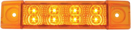 Miniatura 12 de GG Grand General 75170 Luz sellada ámbar/ámbar (6" rectángulo 8 LED, alto/bajo 3 cables)