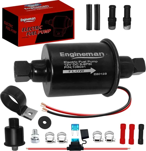Miniatura 12 de Kit de bomba de combustible eléctrica universal de 12 V 3-6 PSI de baja presión con filtro de combustible de 6.56 pies 5/16 pulgadas ID de repuesto