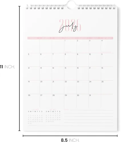 Miniatura 6 de Karto Calendario de pared 2025-2026 – Vertical de 8.5 x 11 pulgadas, de julio de 2025 a diciembre de 2026 – Aumenta tu productividad y fácil