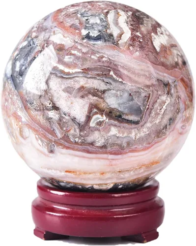 Miniatura 143 de JIC Gem Esfera de cristal de cuarzo Pietersite, bola de cristal decorativa azules y marrones dorados para meditación, decoraciones de mesa