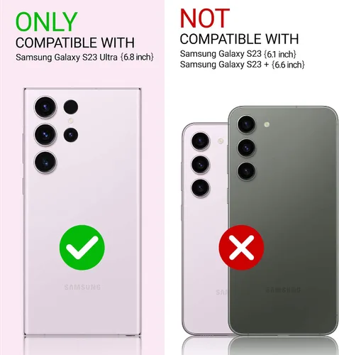 Miniatura 2 de ULAK Funda transparente para Galaxy S23 Ultra, resistente a prueba de golpes, funda de TPU suave, funda protectora transparente para Samsung Galaxy