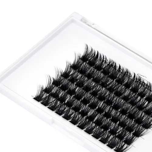 Miniatura 7 de Bodermincer Extensiones de pestañas en racimo Wispy Racimo Pestañas individuales de 0.315-0.787 in para elegir, extensiones de pestañas postizas
