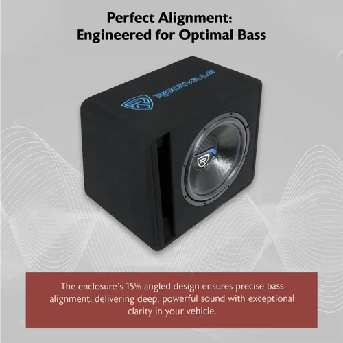 Miniatura 8 de Rockville VS15K52 - Subwoofer para automóvil K5 de 2000 W de 15 pulgadas en recinto ventilado, bobina de voz única de 2 ohmios, caja MDF