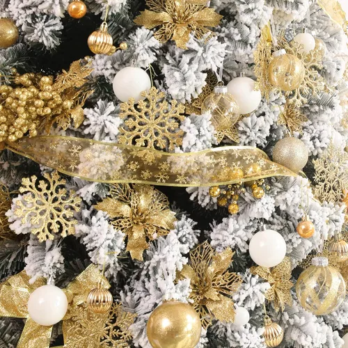Miniatura 7 de Adornos de esferas navideñas transparentes, 24 unidades - Juego de adornos de esferas de Navidad de plástico irrompibles y decorativas para colgar