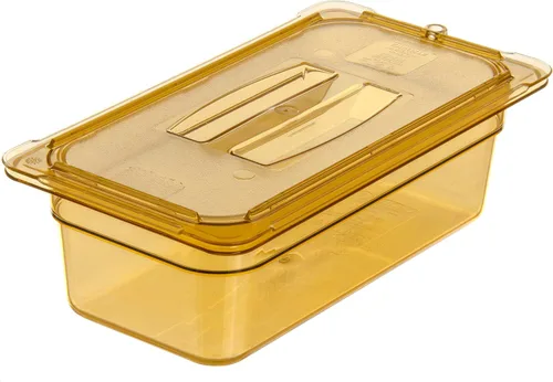 Miniatura 7 de Carlisle FoodService Products Sartén de alimentos de alta temperatura, contenedor de almacenamiento de alimentos de tamaño 1/3 para servir alimentos