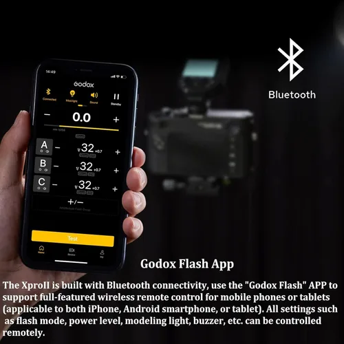 Miniatura 3 de GODOX Disparador de flash inalámbrico XProII-S TTL para cámaras Sony, 2.4G 1/8000s HSS, Bluetooth incorporado para control de aplicación
