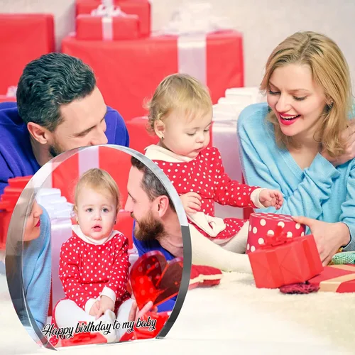Miniatura 8 de Marcos de fotos personalizados, marco de fotos acrílico con texto fotográfico, regalos de cumpleaños personalizados para mujeres y hombres, regalos